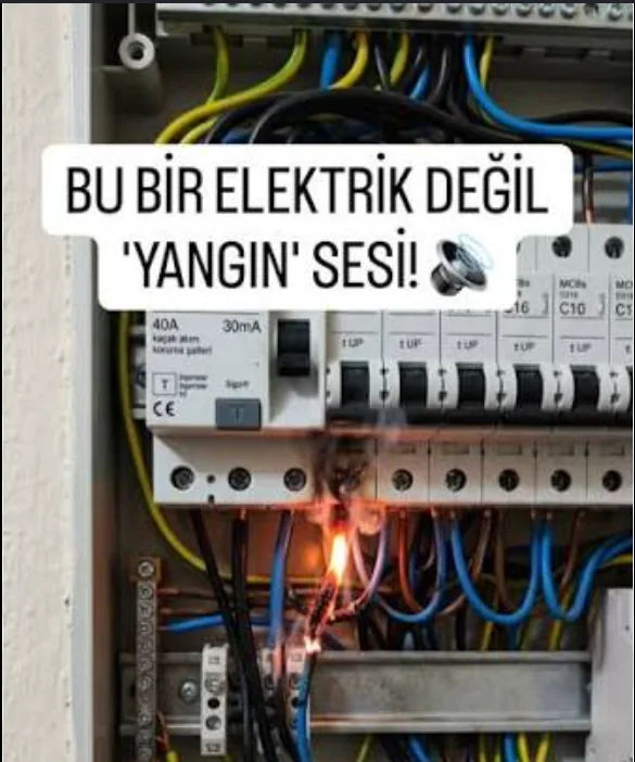 Elektrik panosunda ark ve yanma riski