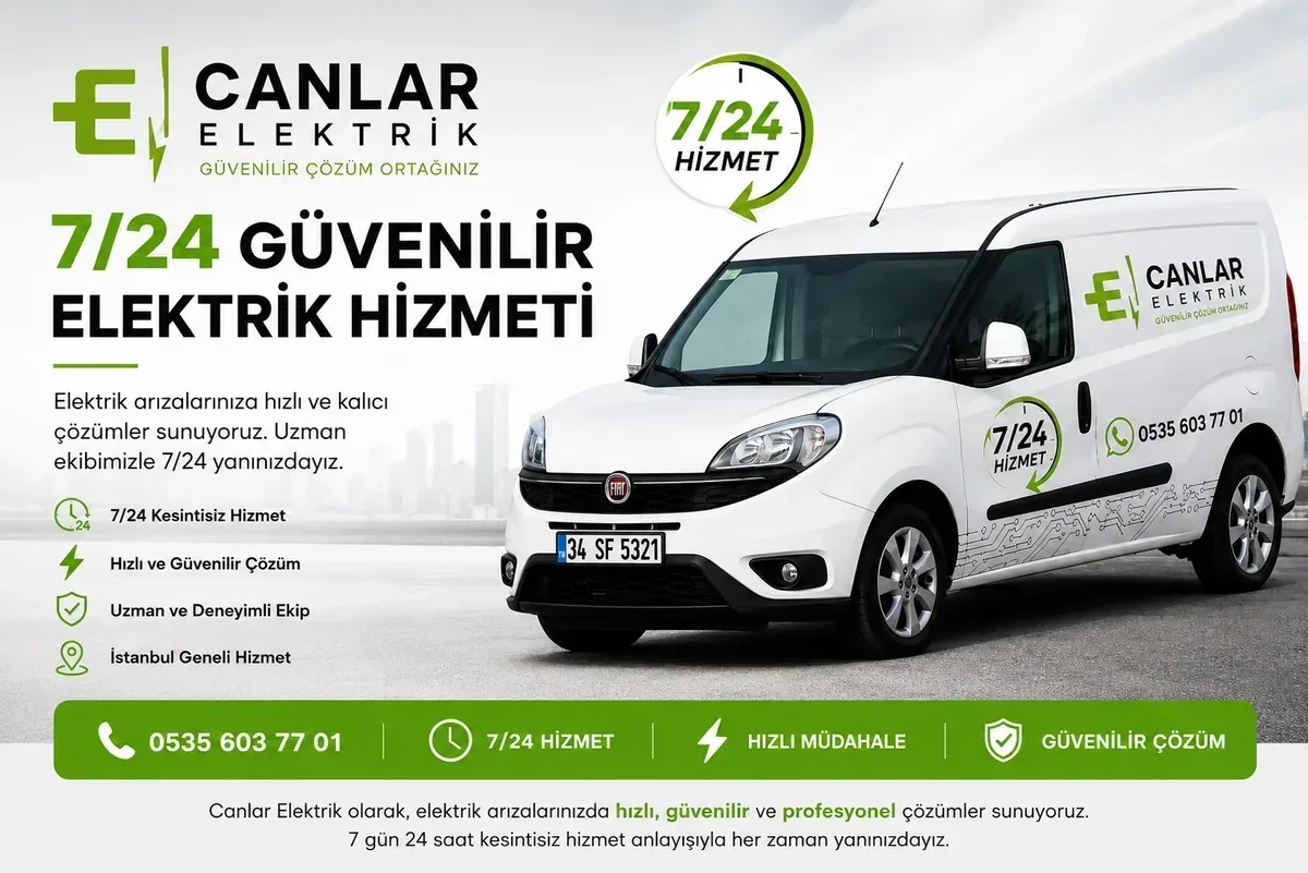 Canlar Elektrik 7/24 servis araci